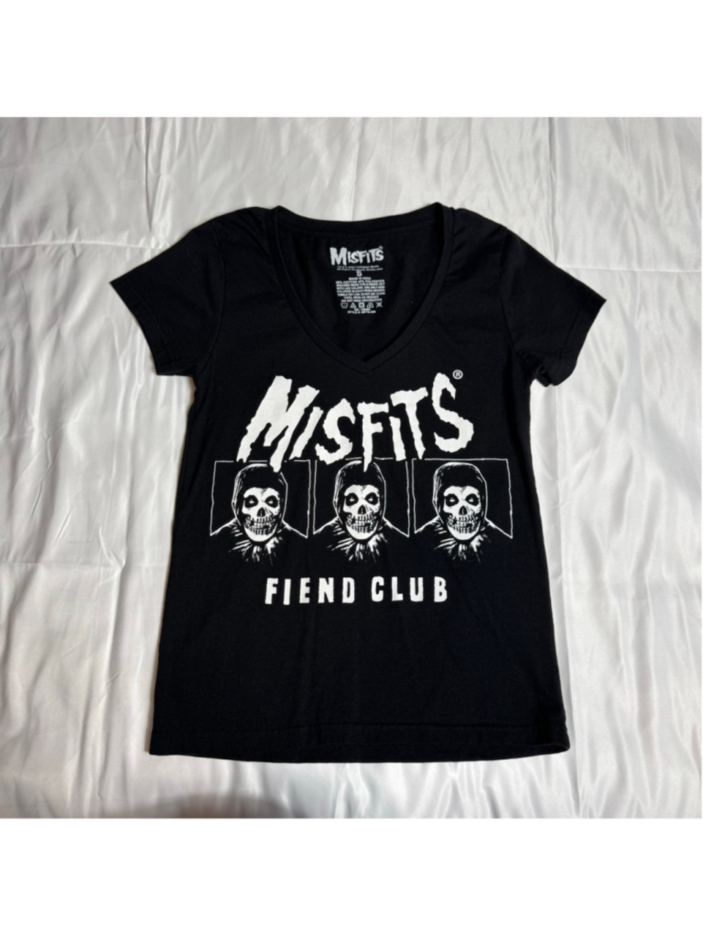 Women's Misfits Short Sleeve Tee Black White S